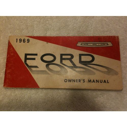 1970 ford Econoline Club Wagon owners manual