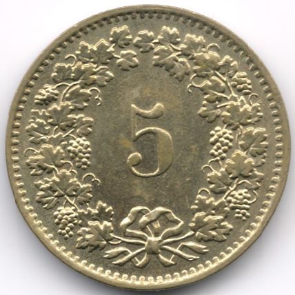 Switzerland : 5 Rappen 1981