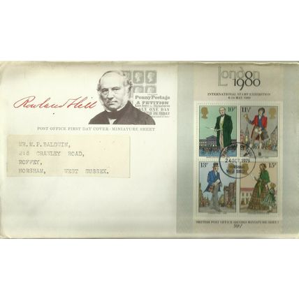 1st Day Cover "London 1980 International Stamp Exhibition" 24th Oct 1979