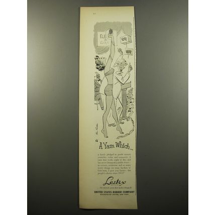 1950 United States Rubber Lastex Ad - A Yam Which