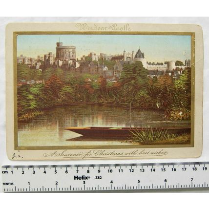 Vintage: Souvenir for Christmas card - Windsor Castle
