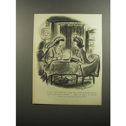 1952 Cartoon by Whitney Darrow, Jr. - I see a tall, handsome young man,