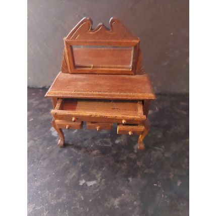 1:12 dolls house Furniture, wooden dresser with mirror