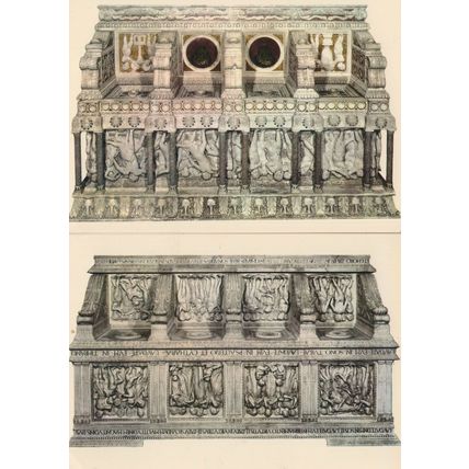 Firenze Choir Museo Di St Mario Del Flora Italian Art 2x Postcard s