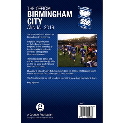 The Official Birmingham City FC Annual 2019 -hardback