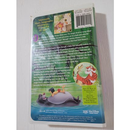 The Jungle Book Disney VHS movie 30th anniversary masterpiece collection