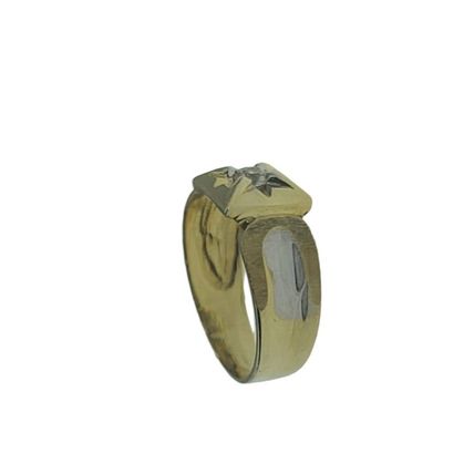 New Solid Real 14k Yellow Gold Men Ring Round CZ Stone 5.1 Grams Size 10.5