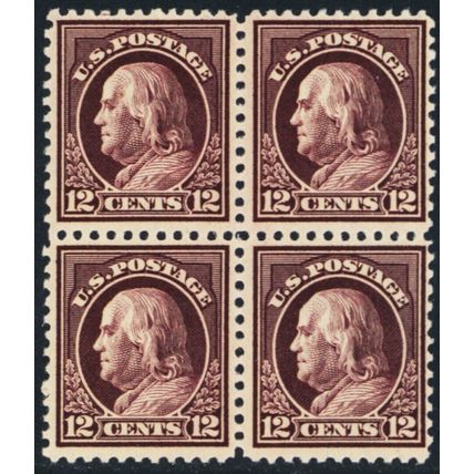 512, Mint NH 12¢ Block of Four Stamps SCV $76.00 - Stuart Katz