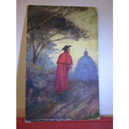 ST. PETER'S BASILICA, ROME, ITALY used antique postcard 1907 pm =