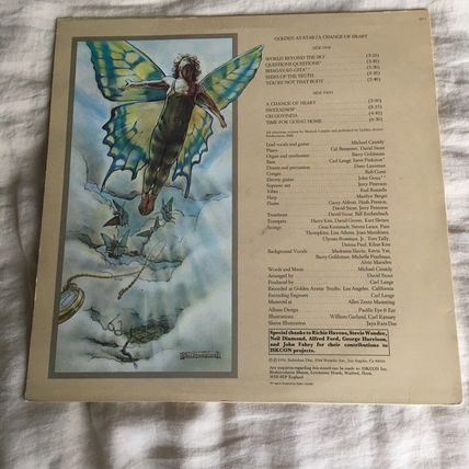 GOLDEN AVATAR - A CHANGE OF HEART 1976 On RECORDS VINYL LP ALBUM Plays Well