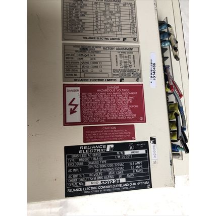 RELIANCE ELECTIRC HR2000/BLA-08,3RA2002 AC SERVO DRIVE,Reliance HR2000,180VAC,FE