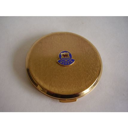 Vintage Stratton Morris Minor Car Cream Powder Compact New and Unused 1970s