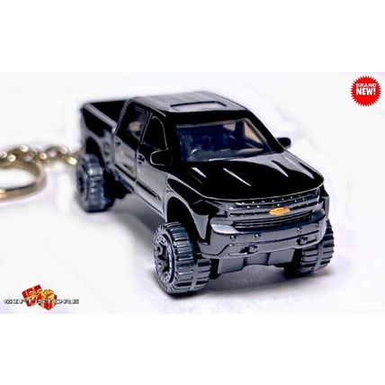 RARE KEYCHAIN BLACK CHEVY SILVERADO 1500 TRUCK CUSTOM Ltd Ed. GREAT GIFT
