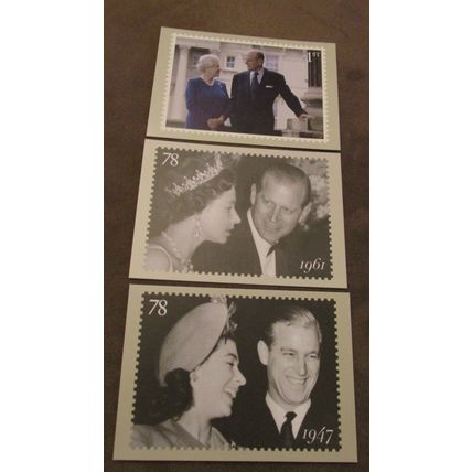 2007 GB PHQ Postcard covers set - Queen Elizabeth Royal Diamond Anniversary