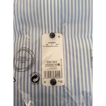 Olymp Luxor Modern Fit Cotton L/S Blue Stripe Shirt BNWT