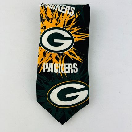 Green Bay Packers Neck Tie Burst Repeat 1998 Ralph Marlin & Co
