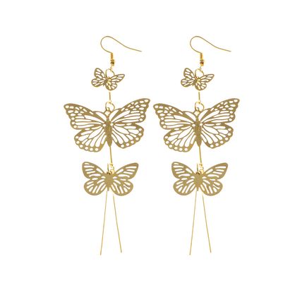 Long Dangle Drop Butterfly Earrings Womens Ear Hook Jewelry Classic
