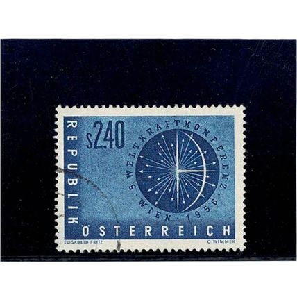 AUSTRIA REPUBLIK OSTERREICH 1956 5TH WORLD POWER CONFERENCE VIENNA VFU