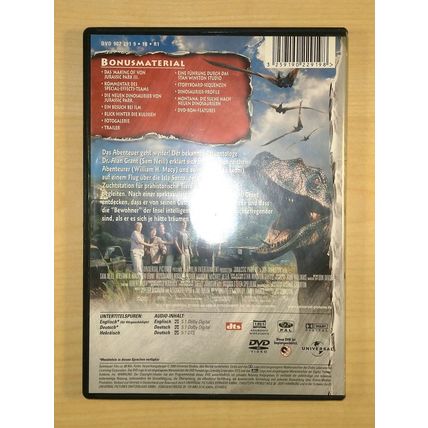 DVD Jurassic Park III 3 Joe Johnston Universal Amblin Germany 2001