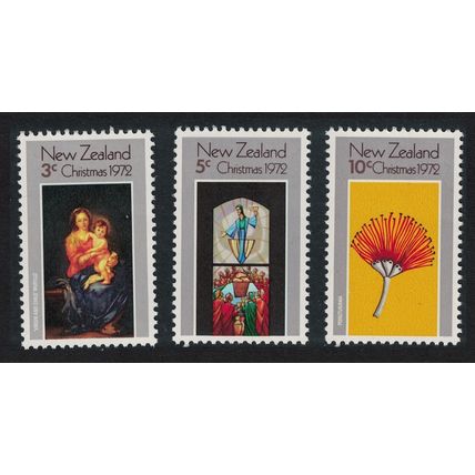 New Zealand Paintings Christmas 3v 1972 MNH SG#990-992 Sc#504-506