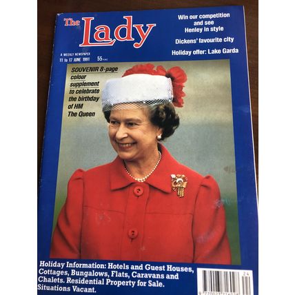 THE LADY MAGAZINE 11 JUNE 1991 FEATURING HM QUEEN ELIZABETH 11