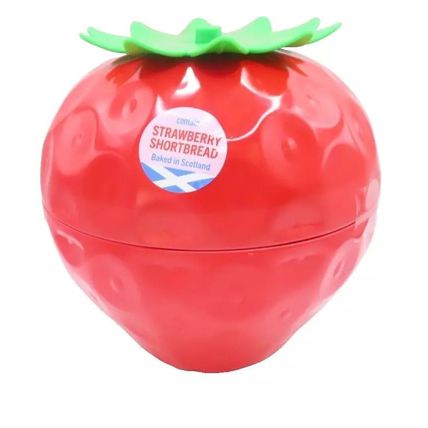 Strawberry Shaped Ornament/Storage Red & Green 15 CM Gift Plastic Mothers Day