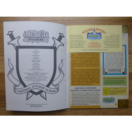 Merlin Team 90 | Empty Sticker Album