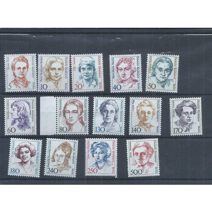 Berlin Germany stamps A range of the 1986 Famous German Women MNH (AF875