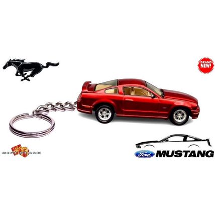 VERY RARE KEYCHAIN DARK RED FORD MUSTANG GT CUSTOM Ltd. Ed.