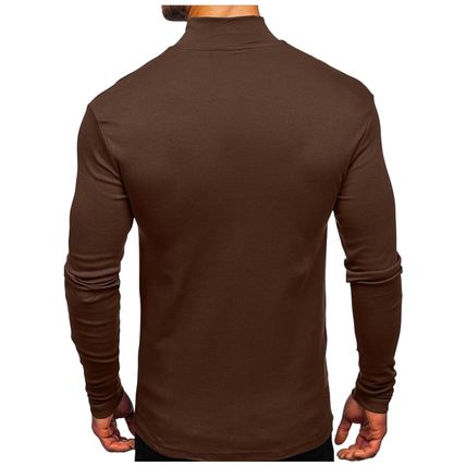 Men's Thermal Long Sleeve T-Shirt Top Turtleneck Warm Underwear Baselayer 3XL