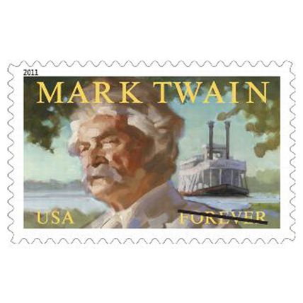 Mark Twain Sheet of Twenty Current Rate Stamps Scott 4545