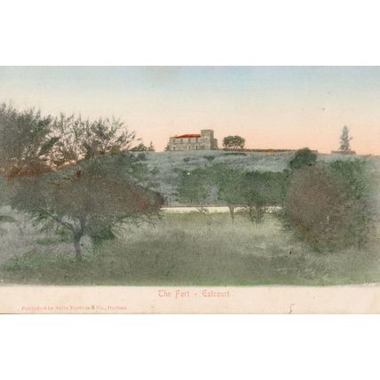 Military Fort at Estcourt South Africa Old Postcard