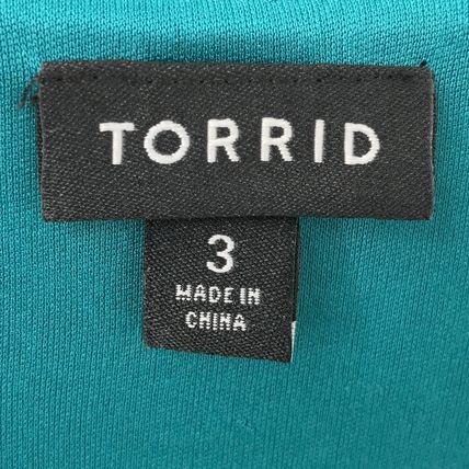 Torrid Aqua Skater Dress Plus Women's Size 3 Pre-Owned Good Condition