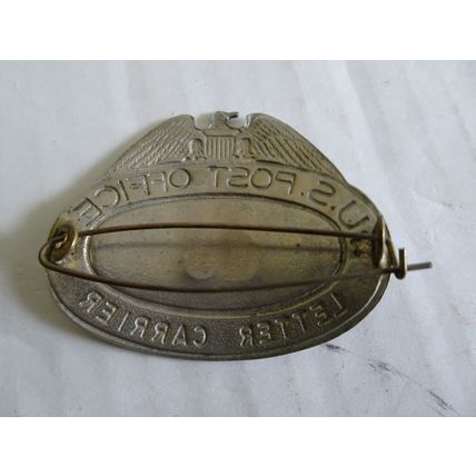 US Post Office #15 Letter Carrier Hat Badge - Pin -Vintage Pin