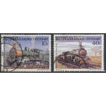 Railway Centenary: 10t & 40t - Botswana 1993 - FH - SG 771/2