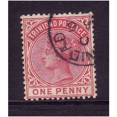TRINIDAD 1883 SG 107 1d CARMINE FINE USED #1