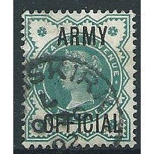 1900 O42 1/2d Blue-Green Army Official Fine Used . ..