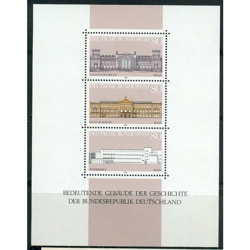 Germany 1986 - MS SG2136 - Important Buildings in West German History (unused)