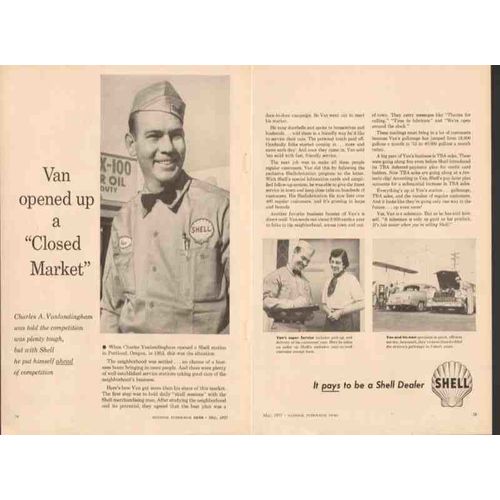 vanlandingham shell 1957 portland oregon service station vintage ad