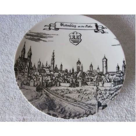 Altenkunstadt Rotenburg an des Tauber Porcelain Collector's Plate German