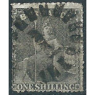 Barbados 1866 SG35 1/- Black Good/Fine Used .. ..