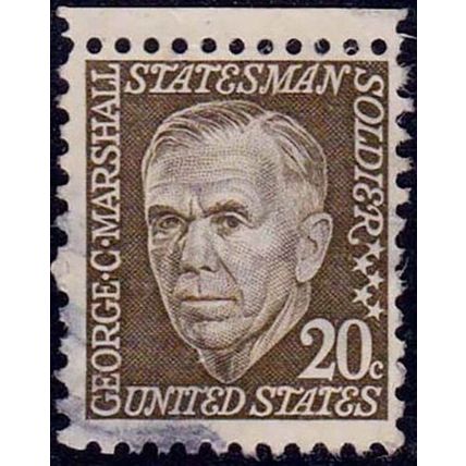 USA 1967 Personalities George Marshall 20c Used Stamp