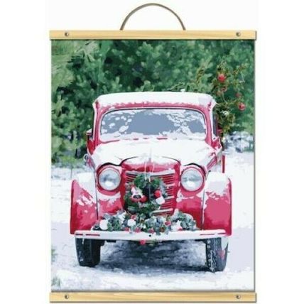 Artist's Loft Paint By Number Kit Christmas Red Truck