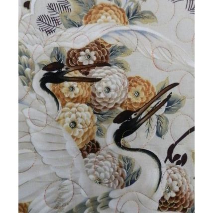 Quilted Homecrafted Wall Hanging The Dancing Cranes 021209WH