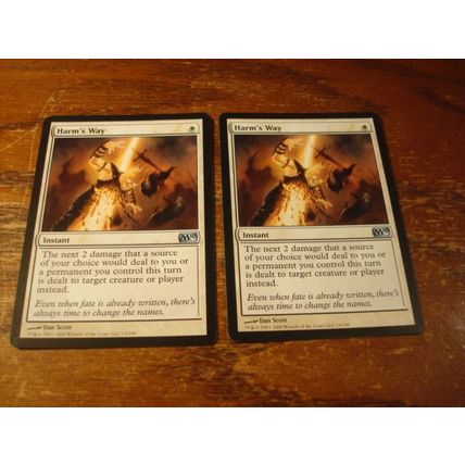 Magic The Gathering, MTG, 2-Cards, 1993-2009, HARM'S WAY, nm