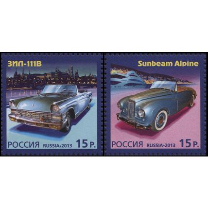 Russia. 2013. History of the automotive industry (MNH OG **) set of 2 stamps