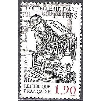 France 1987 Michel 2599 O Cote (2008) 1.00 € La coutellerie d'art de Thiers