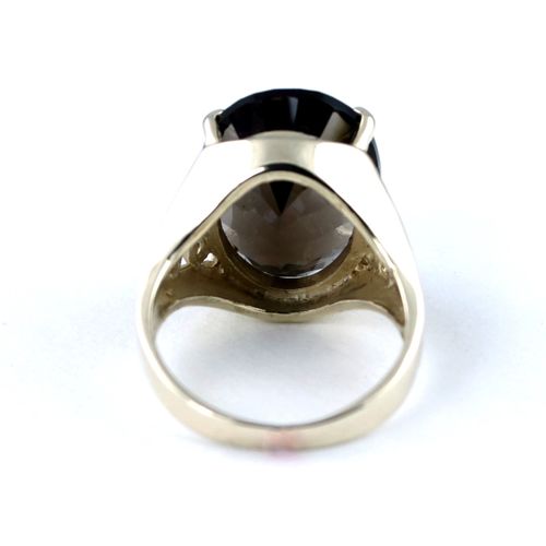 Smoky Quartz, 925 Sterling Silver Ladies Ring, SR049