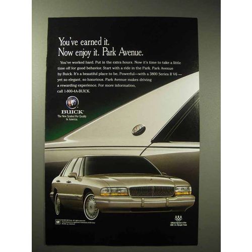 1996 Buick Park Avenue Car Ad - You've Earned It