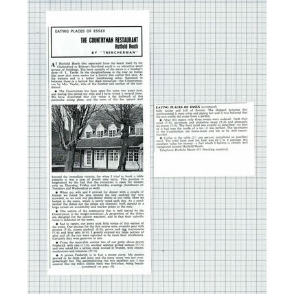 (5463) The Countryman Restaurant Hatfield Heath Essex Mrs Tayler - 1970 Clip